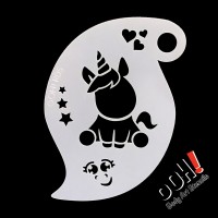 Ooh Body Art Stencil Baby Unicorn Storm (BABY UNICORN STORM R05)